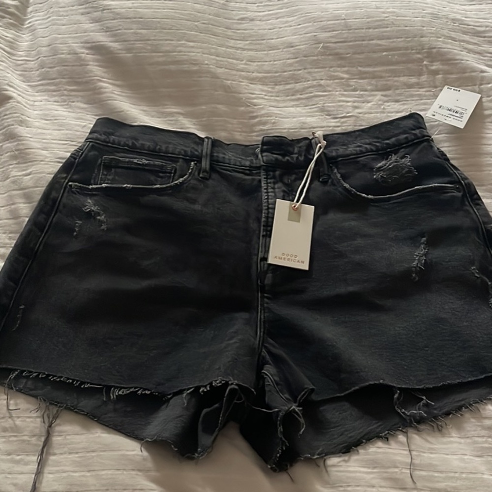 Good American Good 90’s Black Shorts